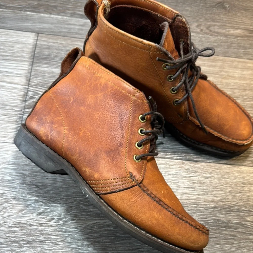 Vintage Gokey company Brown Leather Ankle Boots men’s 9 (s21)